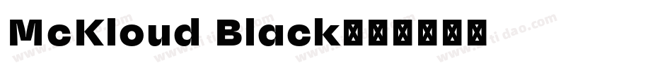 McKloud Black字体转换